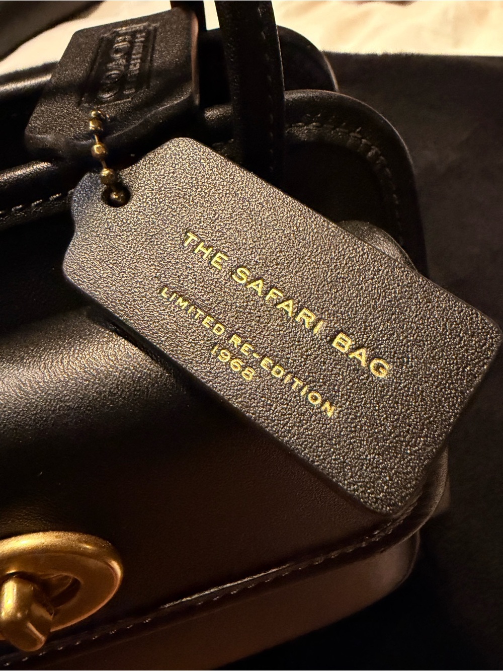 COACH Black Turnlock Top-Handle Bag - Picture 7 of 8